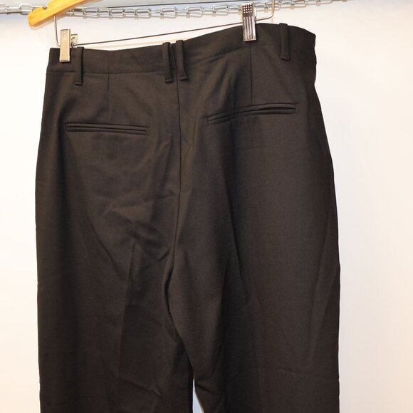 Madewell Womens Black Slim Straight Trousers Size 10 Recycled Polyester Blend - Picture 11 of 14